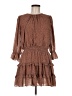 Mustard Seed Polka Dots Brown Casual Dress Size M - photo 1