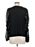 Ann Taylor LOFT Black Long Sleeve Blouse Size M - photo 2