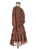 Mustard Seed Polka Dots Brown Casual Dress Size M - photo 4