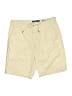 Chaps Solid Tan Khaki Shorts Size 32 waist - photo 1