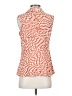 CAbi 100% Polyester Orange Sleeveless Blouse Size XS - photo 2
