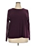 ELOQUII Burgundy Long Sleeve Top Size 22 Plus - photo 1