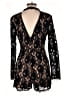 Francesca's 100% Polyester Black Romper Size L - photo 2