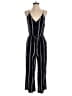 Ann Taylor LOFT 100% Viscose Stripes Black Jumpsuit Size 2 - photo 1