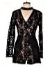 Francesca's 100% Polyester Black Romper Size L - photo 1