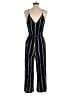 Ann Taylor LOFT 100% Viscose Stripes Black Jumpsuit Size 2 - photo 2