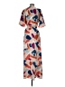 J. Brooks 100% Polyester Orange Kimono Size S - photo 2