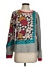 Anthropologie 100% Cotton Floral Gray Pullover Sweater Size S - photo 1