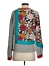 Anthropologie 100% Cotton Floral Gray Pullover Sweater Size S - photo 2
