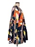 Unbranded Print Orange Casual Dress Size L - photo 4