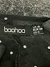 Boohoo 100% Polyester Stars Black Long Sleeve Blouse Size 6 - photo 7
