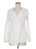 Soft Surroundings 100% Cotton White Long Sleeve Blouse Size M - photo 1