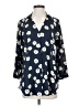 CAbi 100% Polyester Blue 3/4 Sleeve Blouse Size XS - photo 1