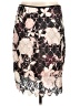 Vince Camuto 100% Polyester Print Pink Formal Skirt Size 10 - photo 1