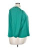 J.Crew 365 100% Polyester Green 3/4 Sleeve Blouse Size 22 - photo 4