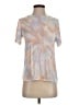Aqua Tie-dye Silver Short Sleeve Top Size XS - photo 1