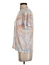 Aqua Tie-dye Silver Short Sleeve Top Size XS - photo 5