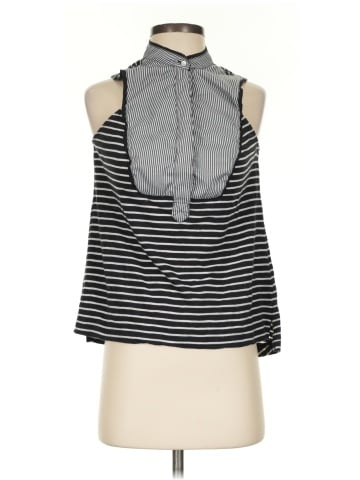Little Yellow Button Sleeveless Blouse (view 1)