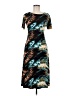 Unbranded Print Teal Casual Dress Size M (estimated) - photo 1