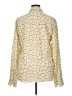 Sandro 100% Viscose Print Yellow Long Sleeve Blouse Size XL (4) - photo 2
