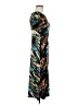 Unbranded Print Teal Casual Dress Size M (estimated) - photo 4