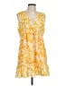 Ramy Brook 100% Polyester Yellow Casual Dress Size 10 - photo 1