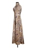 Vince. 100% Polyester Paisley Tan Casual Dress Size 4 - photo 5