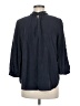 Ann Taylor 100% Silk Blue Blouse Size M - photo 2