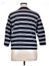 L.L.Bean 100% Cotton Stripes Blue 3/4 Sleeve Top Size XL - photo 2