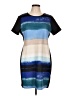 Reed Graphic Blue Casual Dress Size L - photo 1