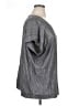 Eileen Fisher Metallic Silver Short Sleeve Top Size XL - photo 4