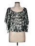 Sunny Leigh 100% Polyester Silver Short Sleeve Blouse Size M - photo 1