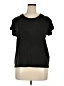 Max Studio Black Short Sleeve T-Shirt Size XL - photo 1