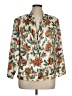 Russ 100% Polyester Floral Ivory 3/4 Sleeve Blouse Size 14 - photo 1