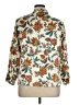 Russ 100% Polyester Floral Ivory 3/4 Sleeve Blouse Size 14 - photo 2