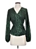 ASTR The Label 100% Polyester Green Long Sleeve Blouse Size S - photo 1