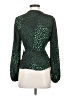 ASTR The Label 100% Polyester Green Long Sleeve Blouse Size S - photo 2