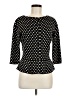 Per Se Polka Dots Black Silk Pullover Sweater Size M - photo 1