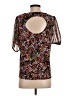CeCe Black Short Sleeve Blouse Size S - photo 2