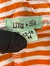 Lilly & Sid 100% Cotton Stripes Orange Casual Pants Size 12-18 mo - photo 3