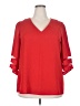 Unbranded 100% Polyester Red 3/4 Sleeve T-Shirt Size XXL - photo 1