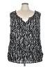 Daisy Fuentes 100% Polyester Black Sleeveless Blouse Size 3X - photo 1