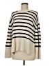 Gap 100% Cotton Stripes Ivory Pullover Sweater Size M - photo 1