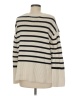 Gap 100% Cotton Stripes Ivory Pullover Sweater Size M - photo 2