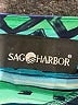 Sag Harbor 100% Polyester Print Teal Casual Dress Size 8 - photo 7