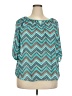 Eyeshadow 100% Polyester Teal 3/4 Sleeve T-Shirt Size 2X - photo 1