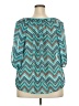Eyeshadow 100% Polyester Teal 3/4 Sleeve T-Shirt Size 2X - photo 2