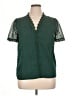 Romantic Hut Green Short Sleeve Blouse Size XL - photo 1