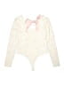Francesca's Ivory Bodysuit Size M - photo 2