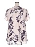 Torrid 100% Polyester Ivory Short Sleeve Henley Size 2X Plus (2) - photo 2